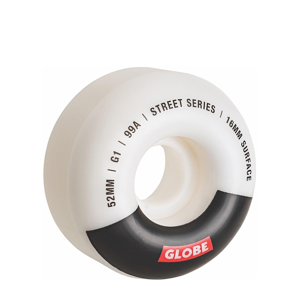 Globe G1 White/Black/Bar 99A 52mm Kaykay Tekerlek Seti 10125037