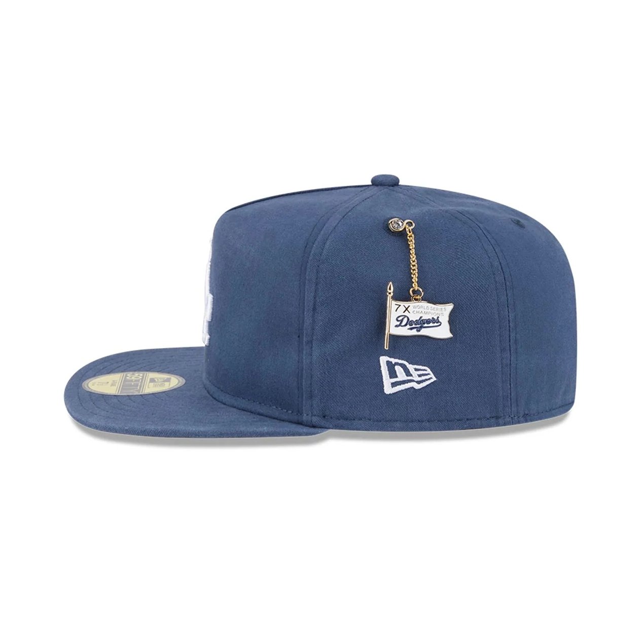 New Era LA Dodgers Championship Side Flag Dark Blue 59FIFTY A-Frame