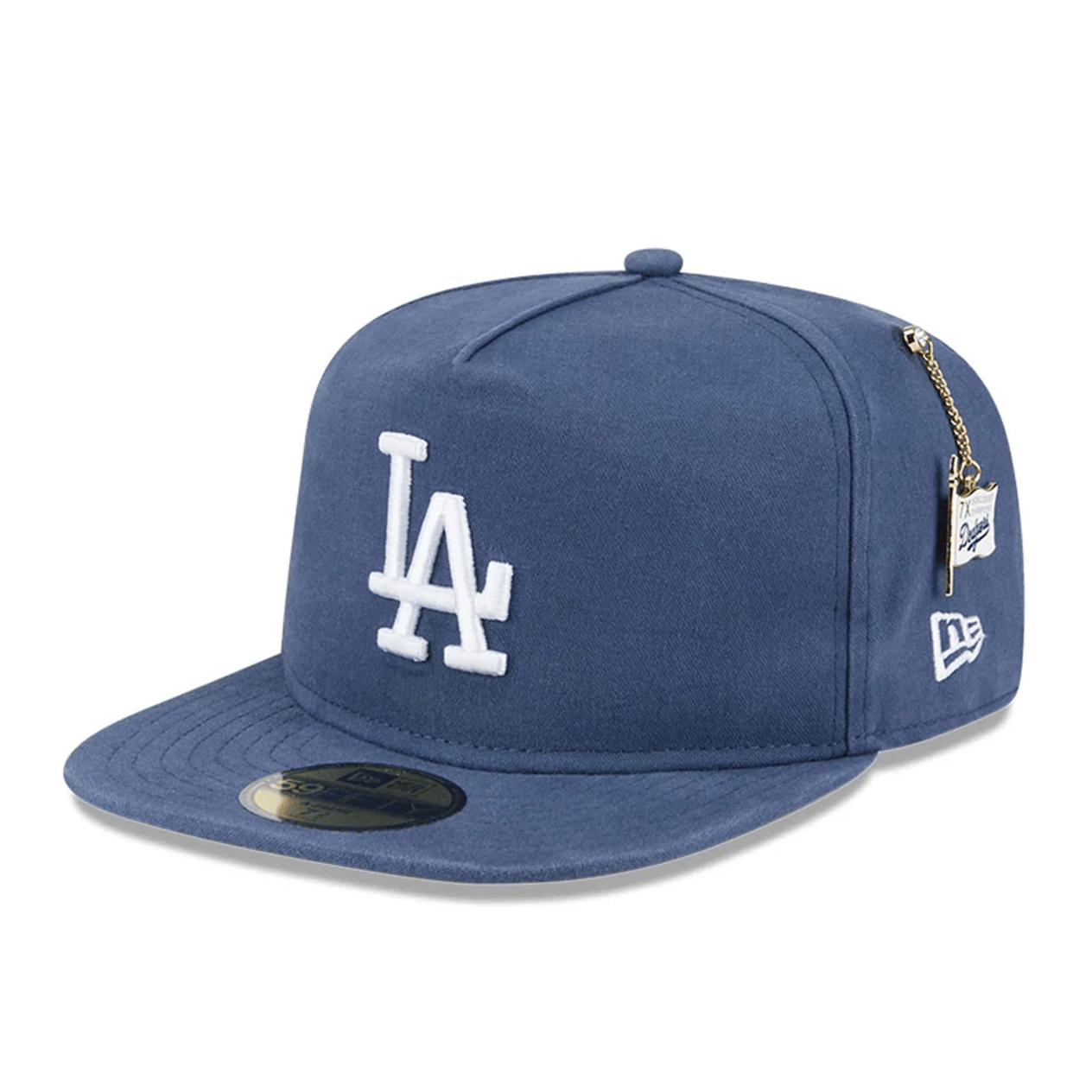 New Era LA Dodgers Championship Side Flag Dark Blue 59FIFTY A-Frame