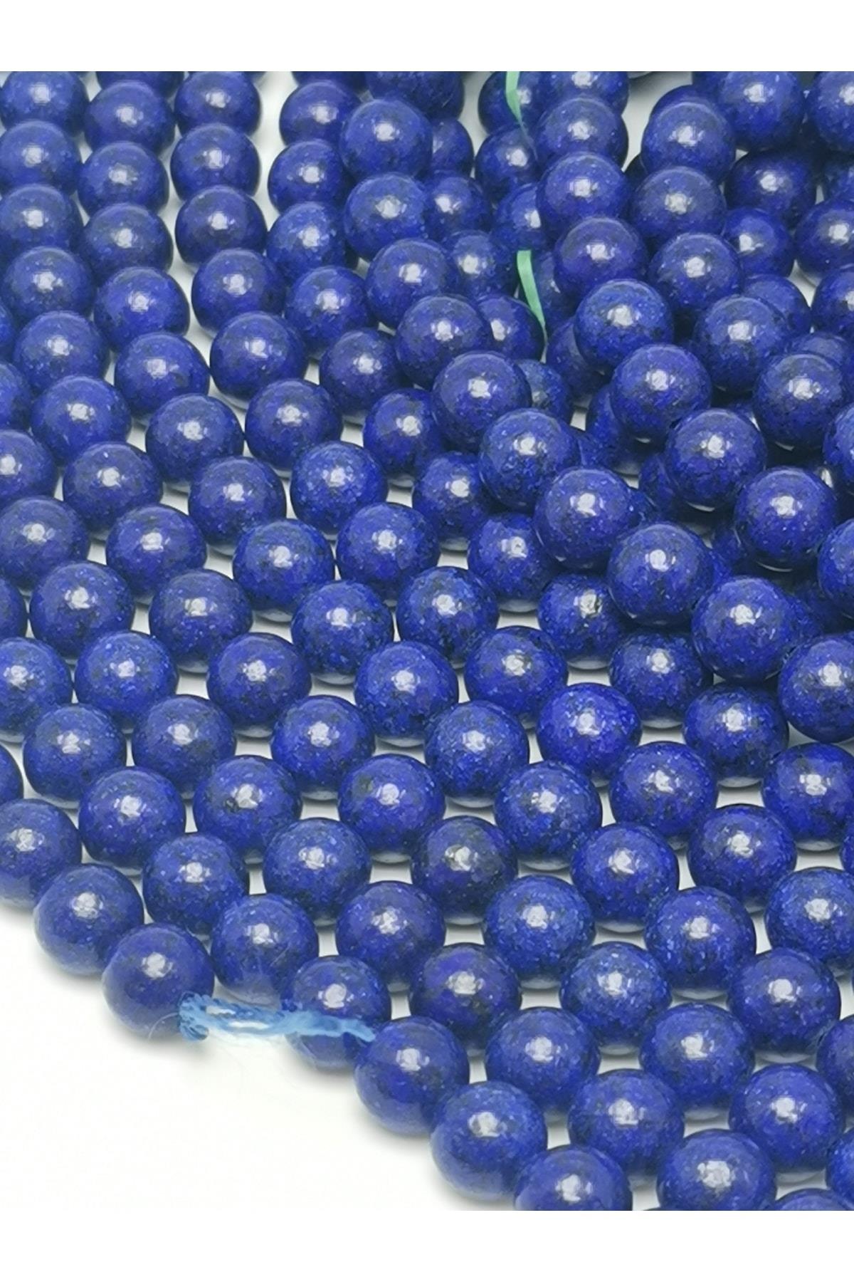 Lacivert Lapis Doğal Taş Dizisi 8mm Doğaltaş Takı Yapımı