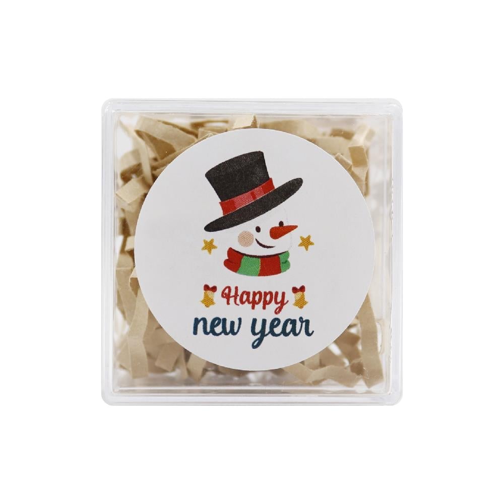 4 CM Happy New Year Baskılı Etiket No:02