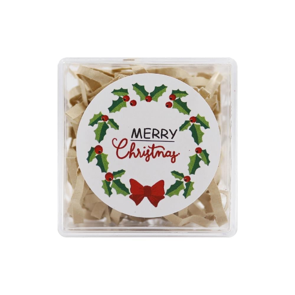 4 CM Merry Christmas Baskılı Etiket No:05