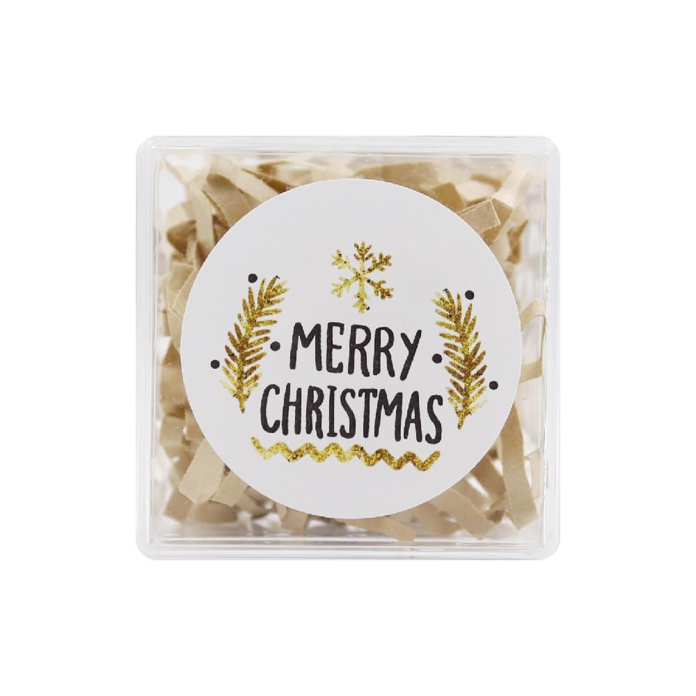 4 CM Merry Christmas Baskılı Etiket No:14