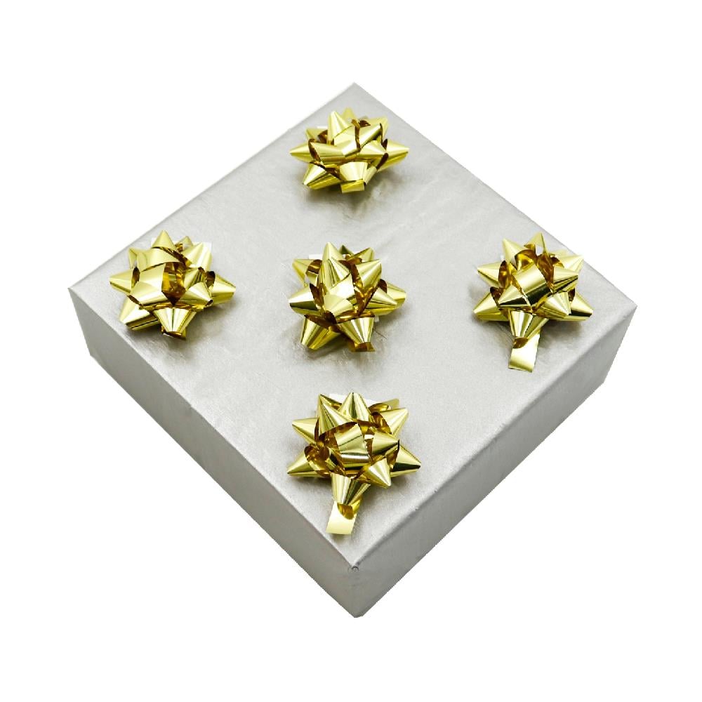 4,5 CM Gold Renkli Metalik Fiyonk Süs