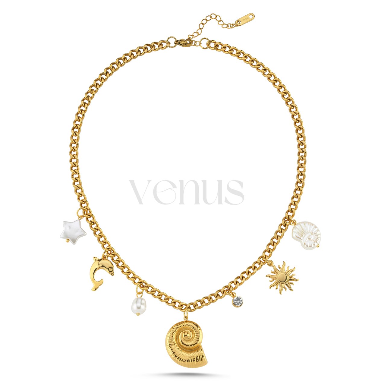 Çelik Deniz Charm Kolye