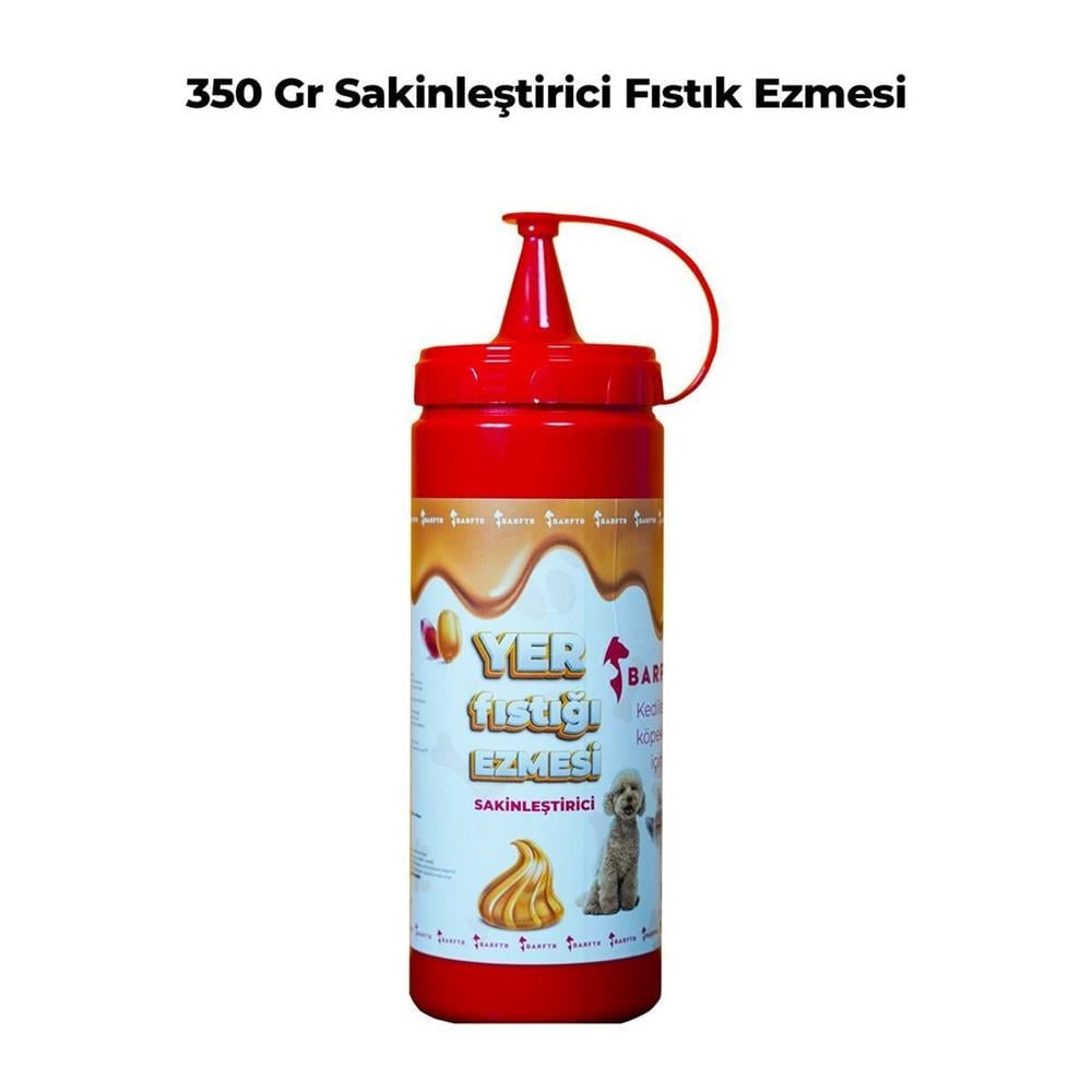 Fıstık Ezmesi Sakinleştici 350 Gram %100 Doğal kedi Köpek Ödül Maması 