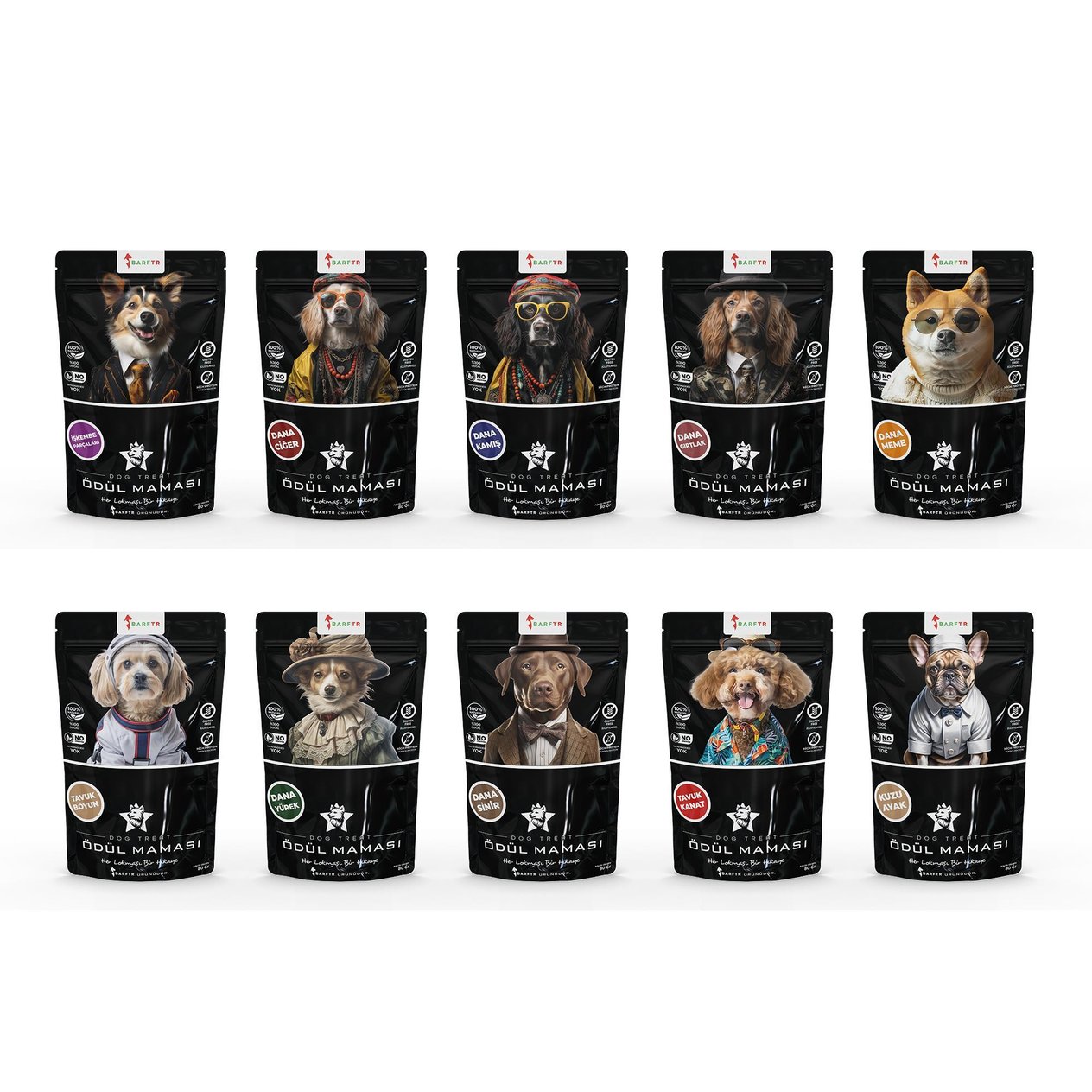 Köpekler İçin Karışık Ödül maması 80 Gr*10 Adet 800 Gram
