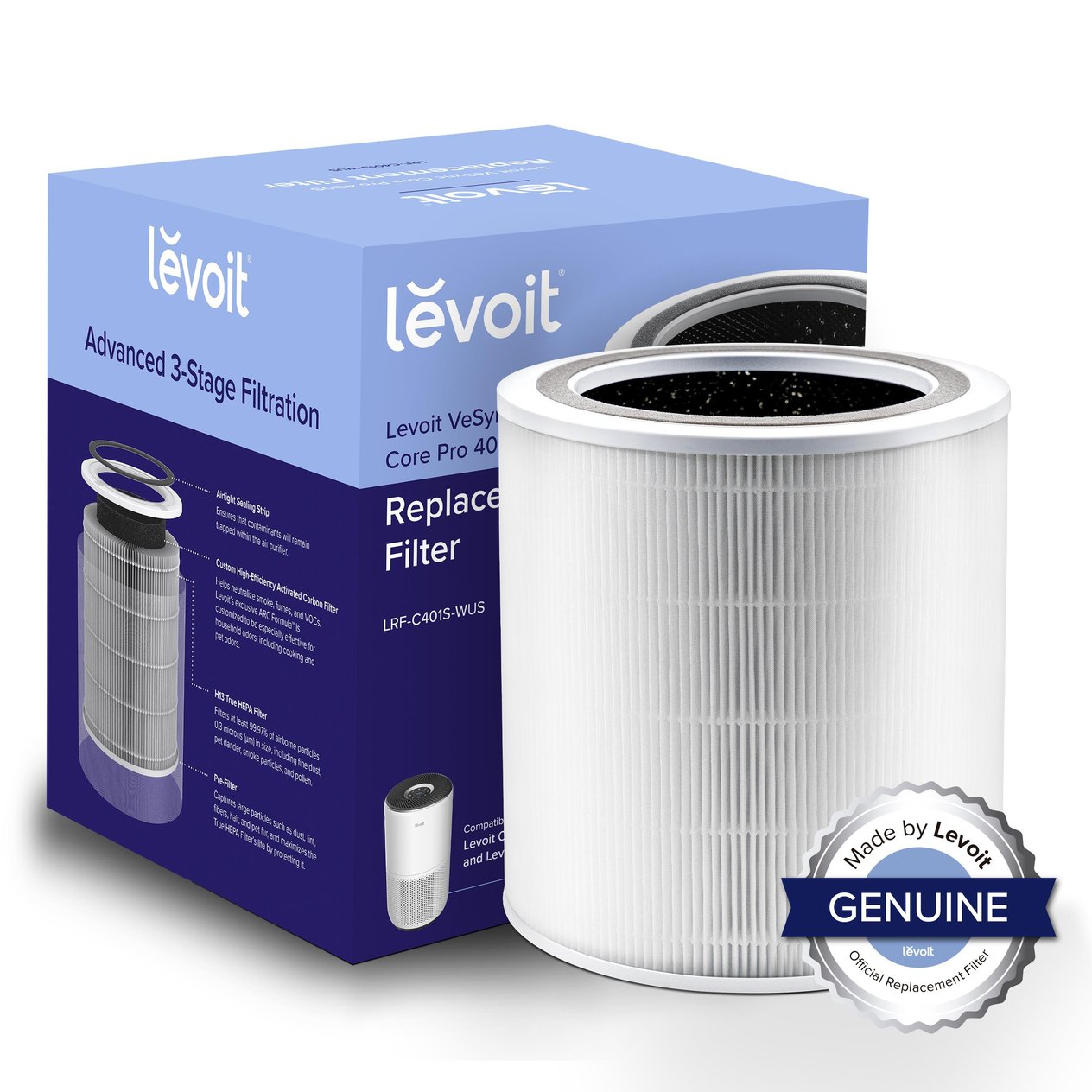 Levoit Core 400S  Hava Temizleyici  Filtre