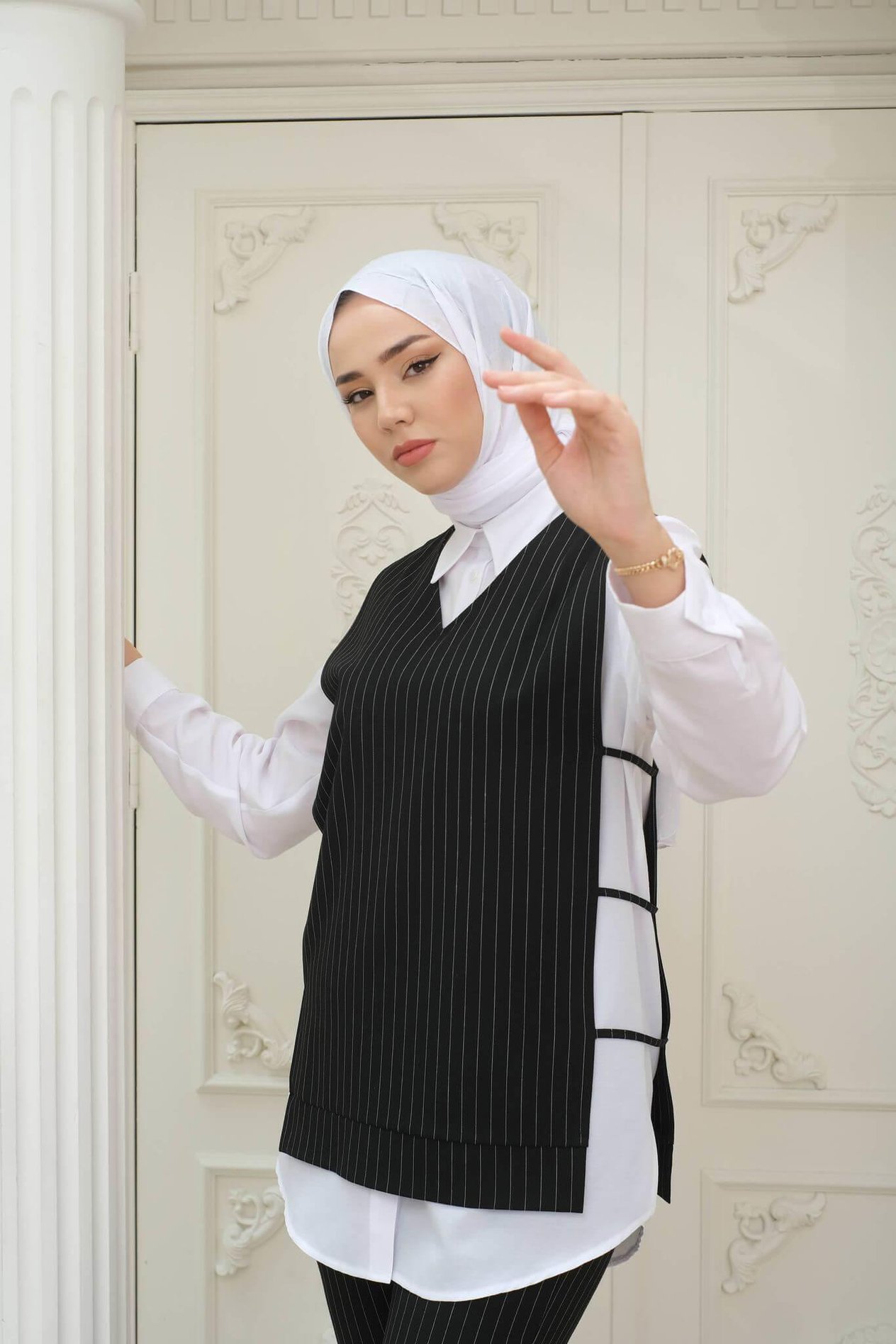 Çizgili Üçlü TakımKADIN ALT - ÜST TAKIM