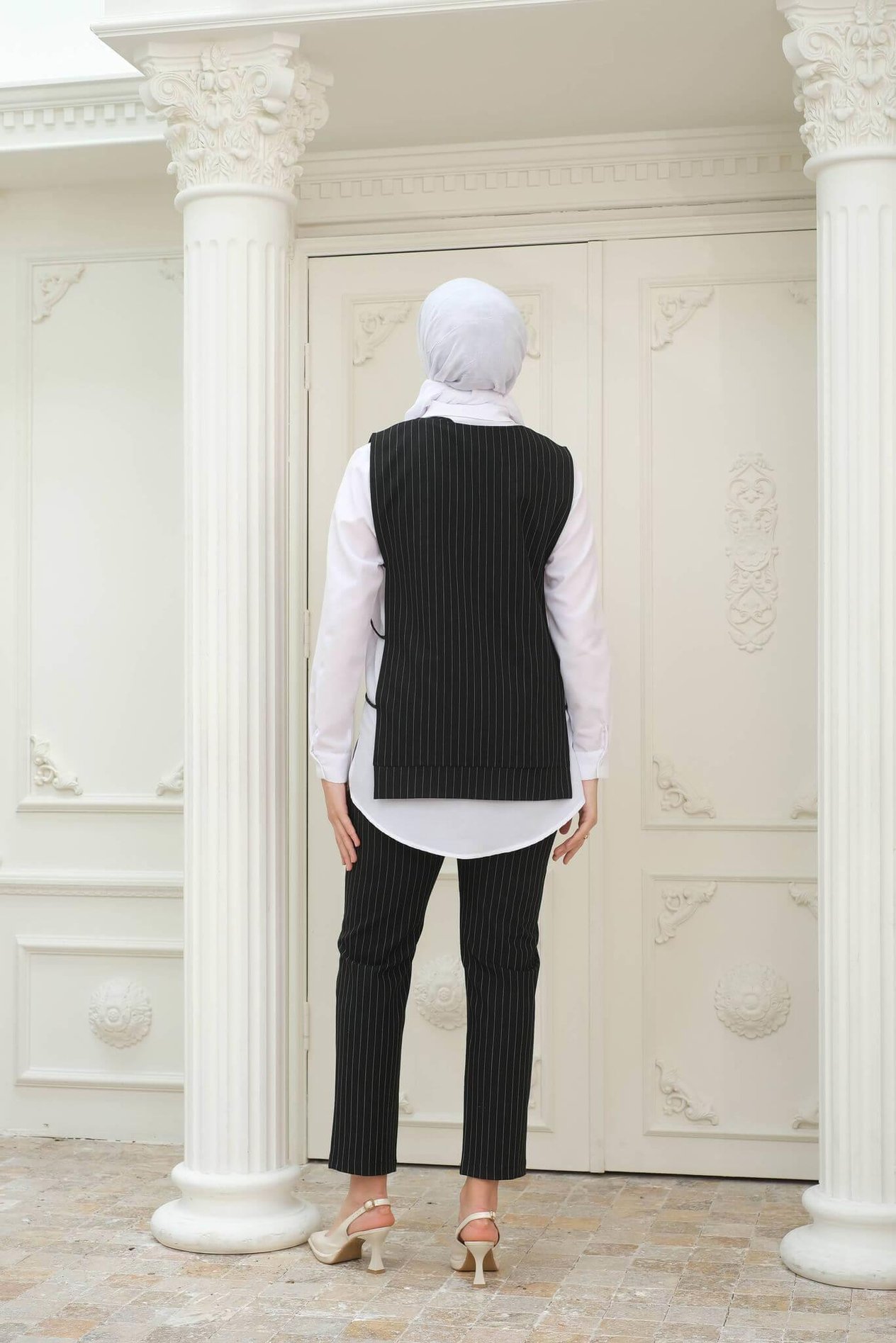 Çizgili Üçlü TakımKADIN ALT - ÜST TAKIM