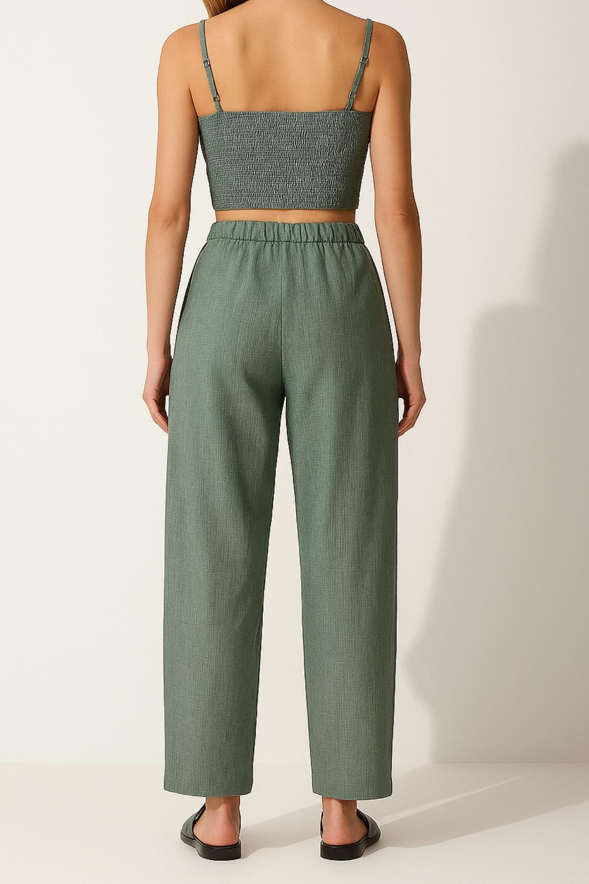 Crop Pantolonlu TakımKADIN ALT - ÜST TAKIM