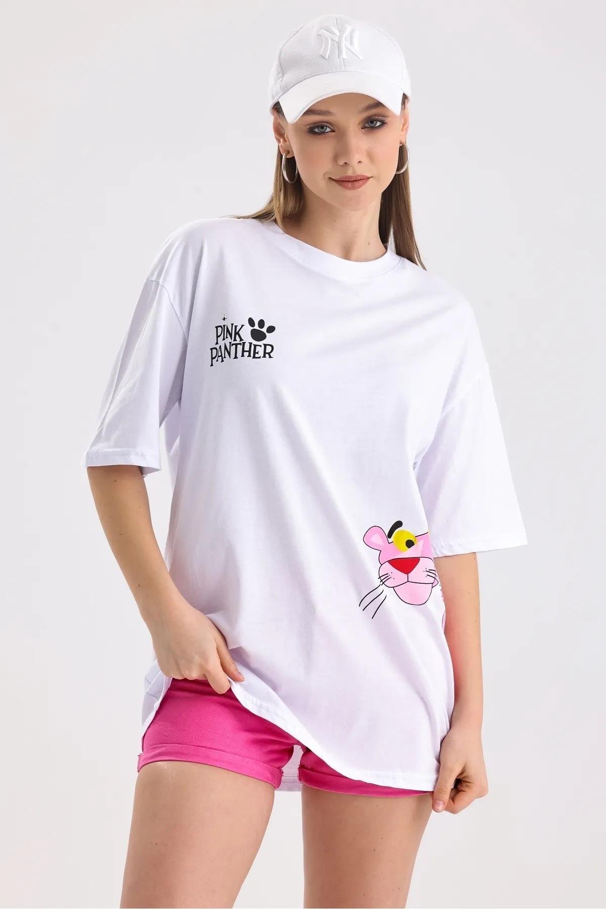 Pink Panter Baskılı TshirtKADIN T-SHİRT