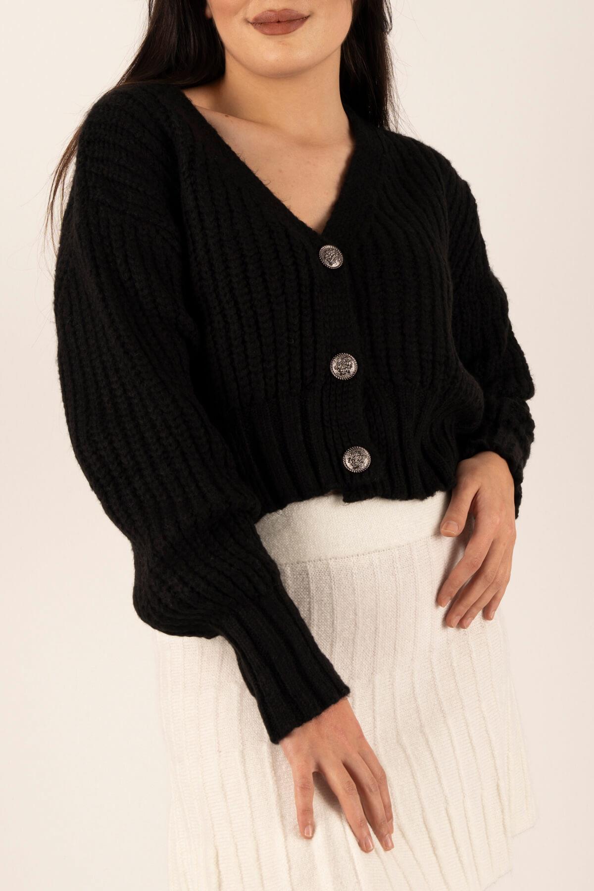 Triko Crop HırkaKADIN HIRKA