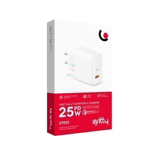 GRITTY 25W USB-A USB-C ADAPTÖR