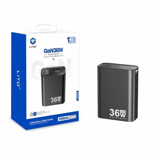 LİTO LP02 20000mAh GaN36w POWERBANK