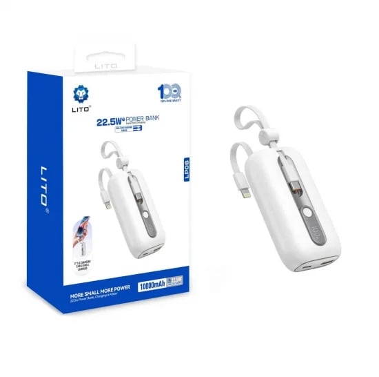 LİTO LP06 22,5W 10000 mAh KABLOLU POWERBANK