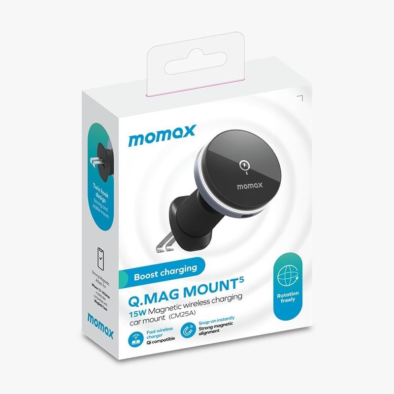 MOMAX Q.MAG MOUNT5 15W MAGSAFE ARAÇ ŞARJI