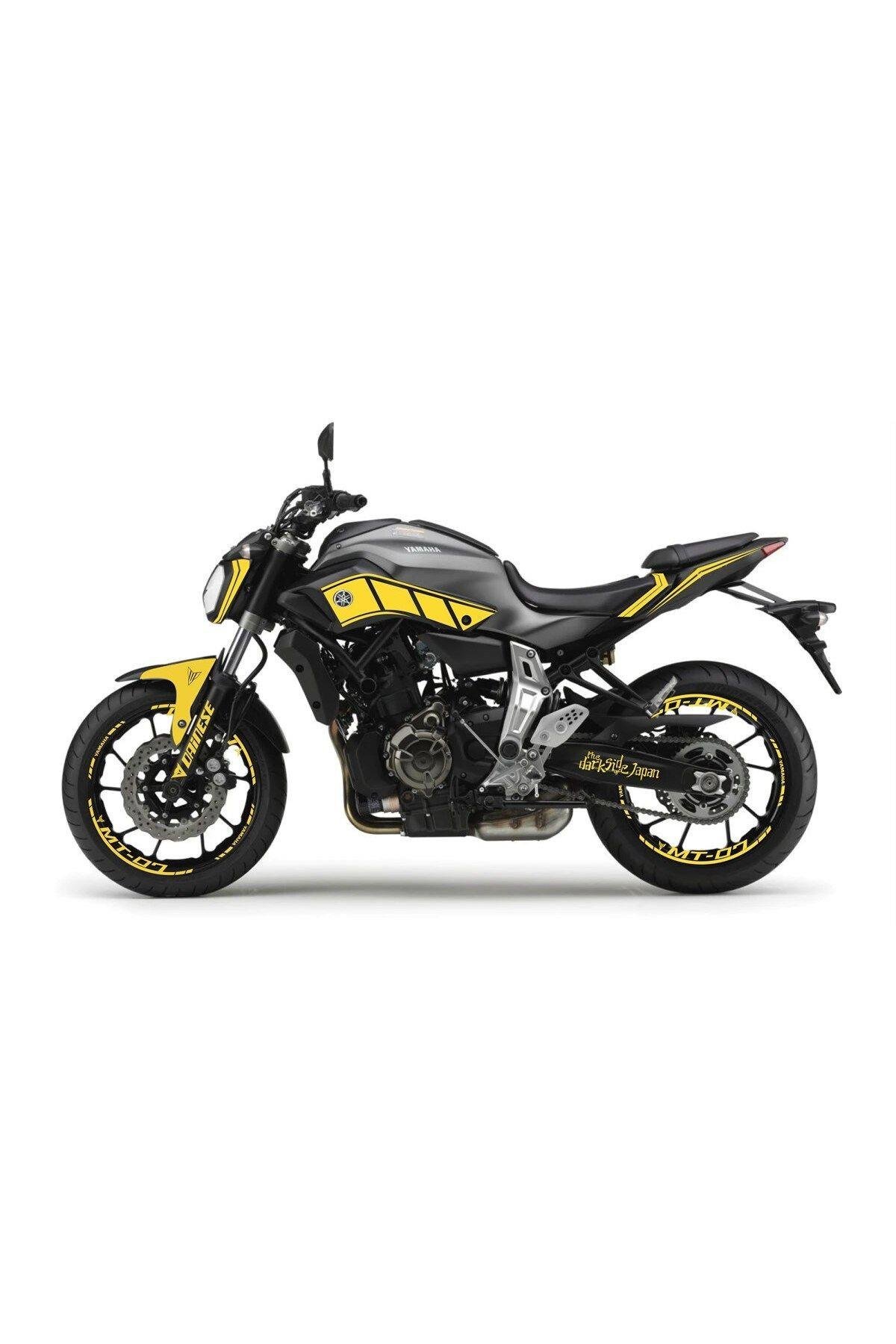 Mt-07 Sarı Takım Sticker Modeli