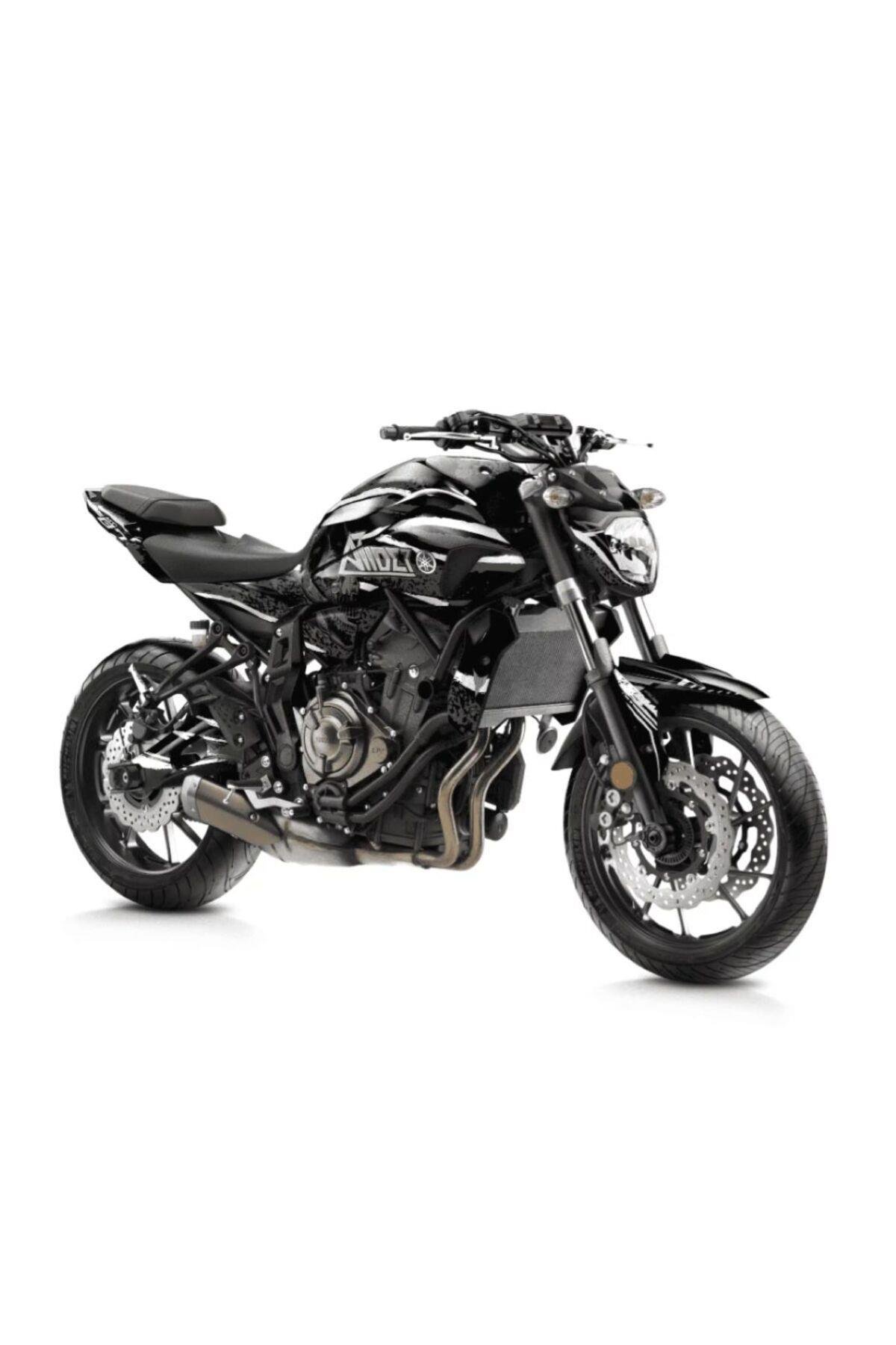 YAMAHA MT 07 2014-2017 Uyumlu BEYAZ BLADE FULL BODY KİT STİCKER SET
