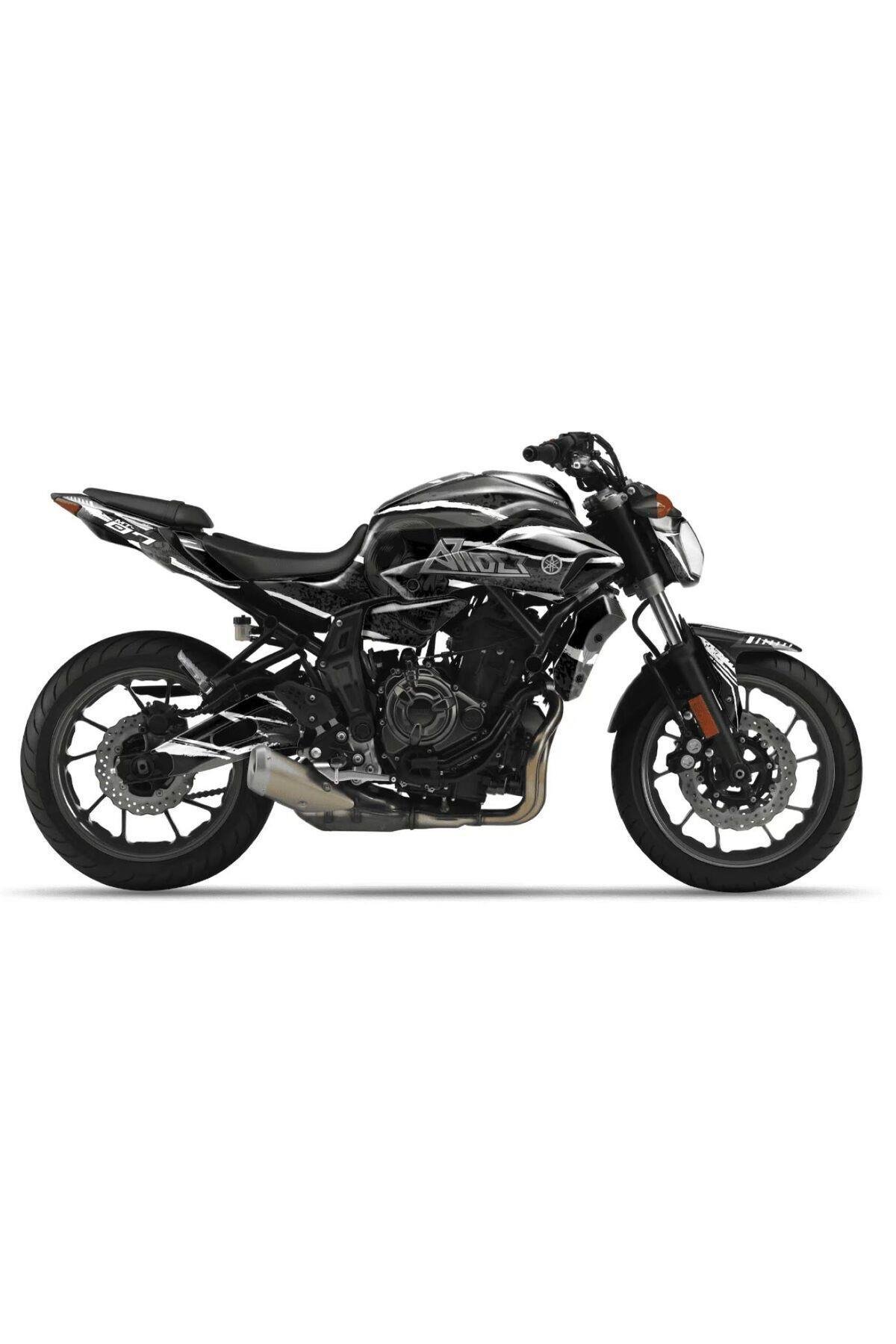 YAMAHA MT 07 2014-2017 Uyumlu BEYAZ BLADE FULL BODY KİT STİCKER SET