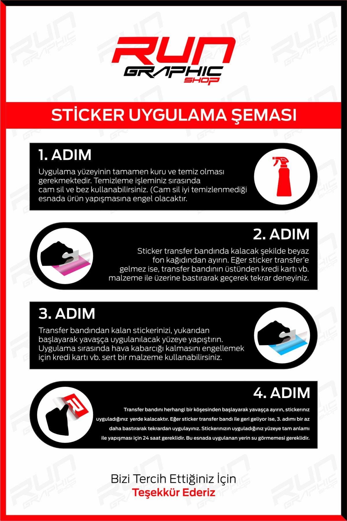 YAMAHA MT 07 KIRMIZI STİCKER SET