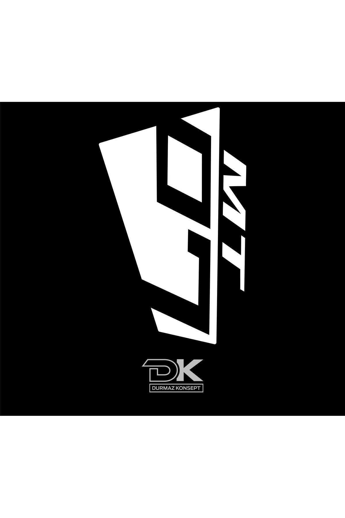 Yamaha Mt 07 Metal Ön Cam Reflektörlü Beyaz Sticker