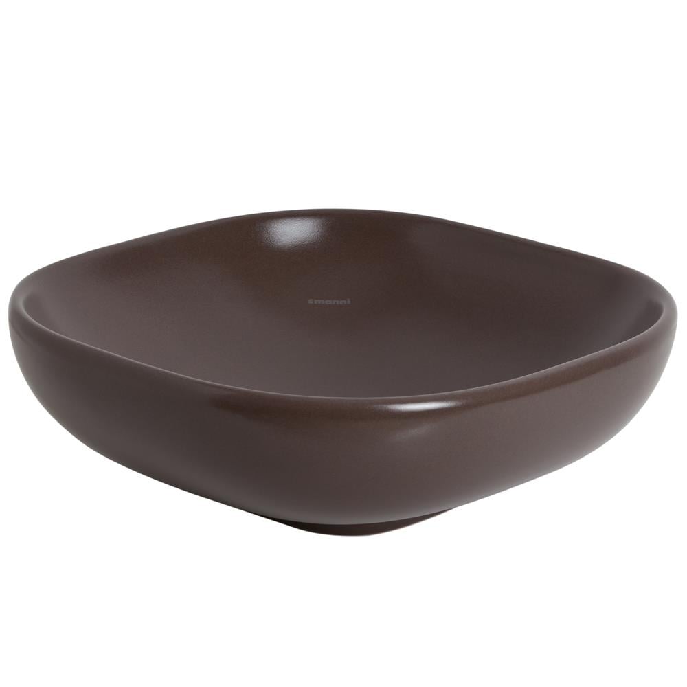 Alya 41x41 cm Tezgahüstü Lavabo Mat Moka