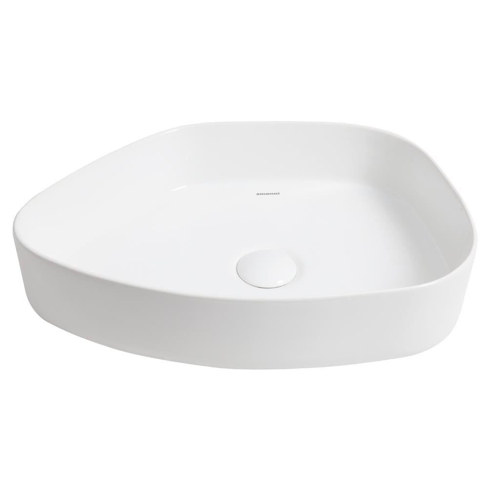 Aquarius TRAP 57x40 cm Tezgahüstü Lavabo Mat Beyaz-Sarı
