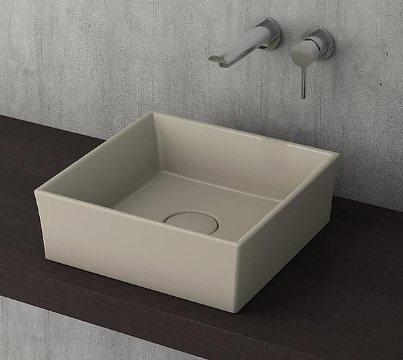 Bocchi Vessel Kare Lavabo 38x38 cm Kaşmir
