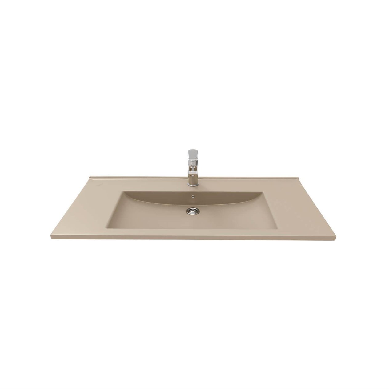 Creavit Su Etajerli Lavabo 100 cm - Mat Cappucino
