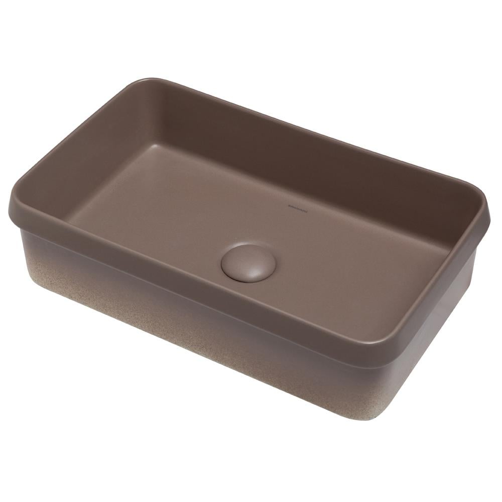 Lyra 60x37 cm Gömme Lavabo Mat Latte