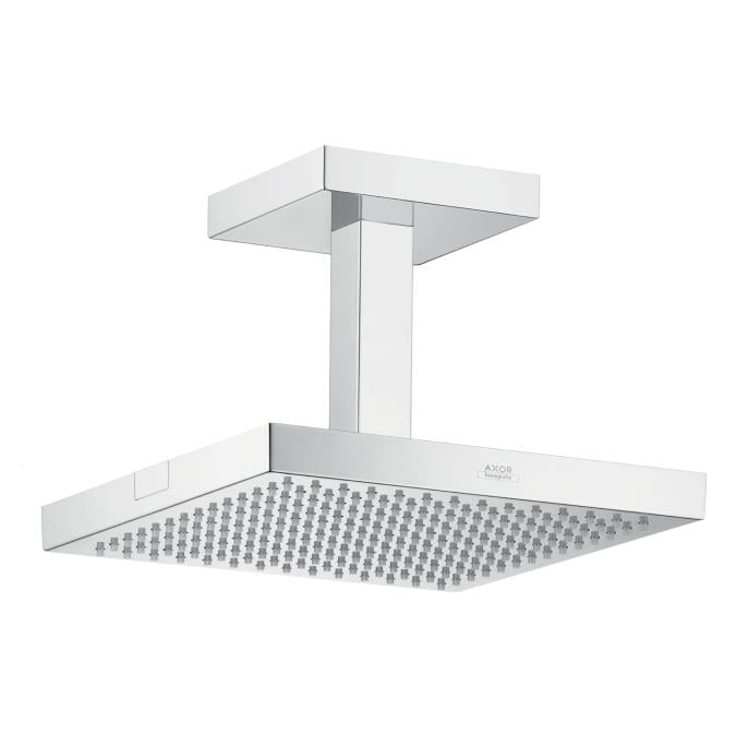 Tepe Duşu 24 x 24 cm Tavan Dirseği ile  Krom
