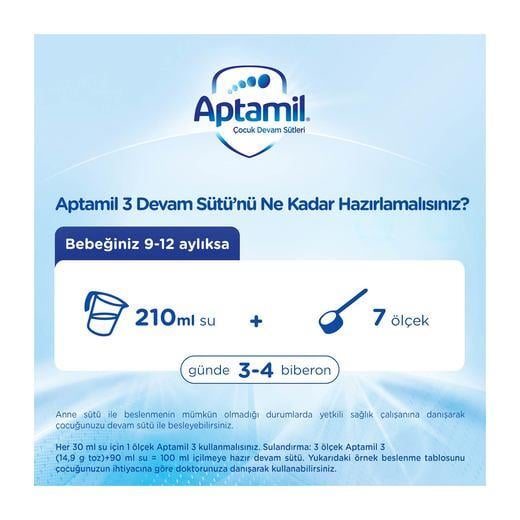 Milupa Aptamil 3 Devam Sütü 9-12 Ay 800 gr
