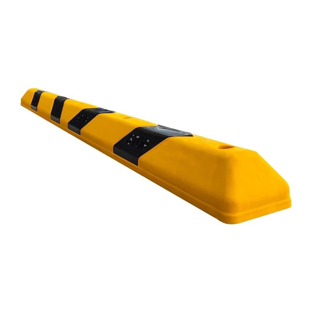 190 cm Yellow-Black Plastic Wheel Stopper – Flexible and Impact-Resistant Parking Aid