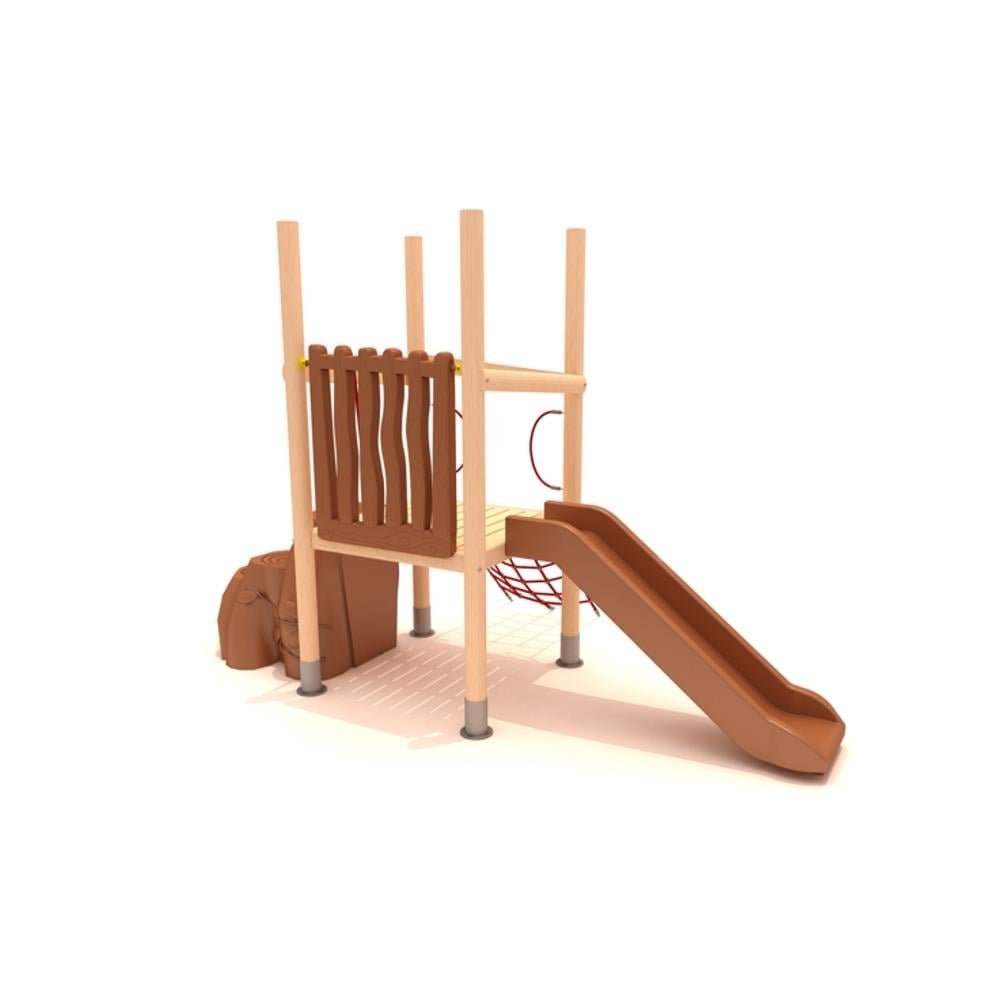 Ahşap Çocuk Parkı SG200, Bir Kuleli Halat Tırmanmalı Model