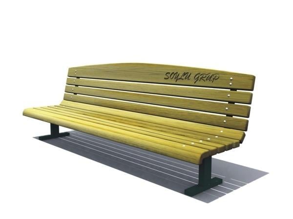 Wooden Outdoor Bench 180 x 75 x 60 cm