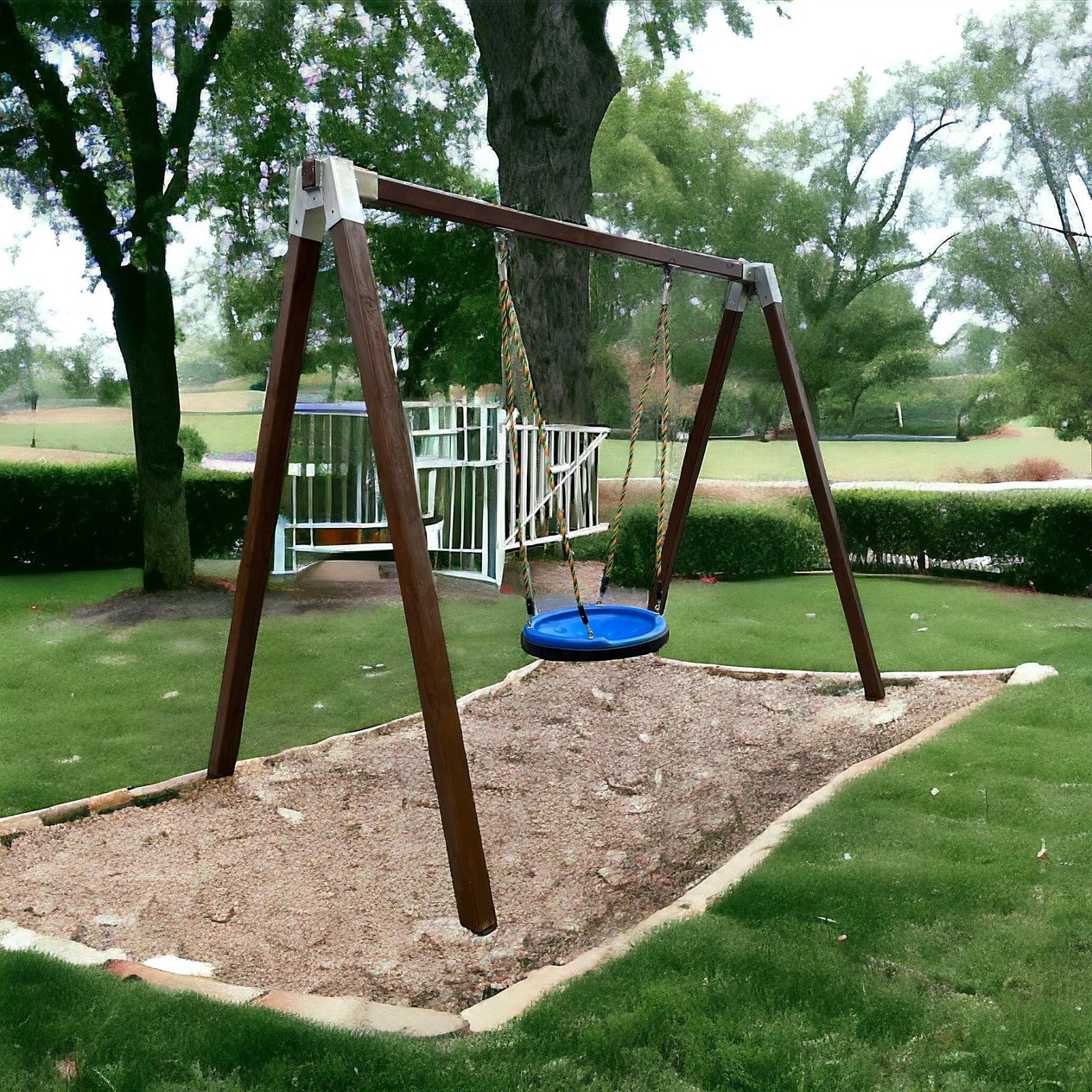 Wooden Swing ASL-03K – Outdoor Nest Seat Swing