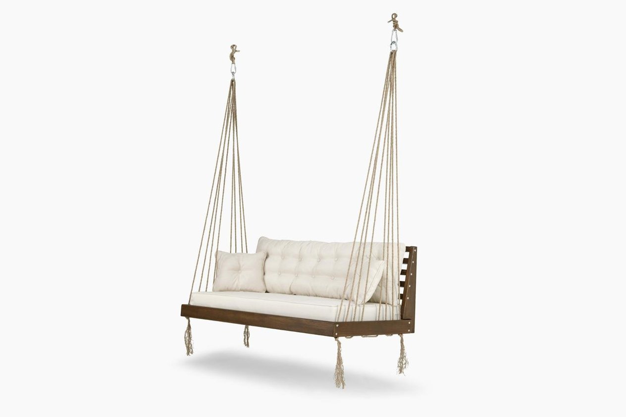 Wooden Hanging Garden Swing – Mome Model 
