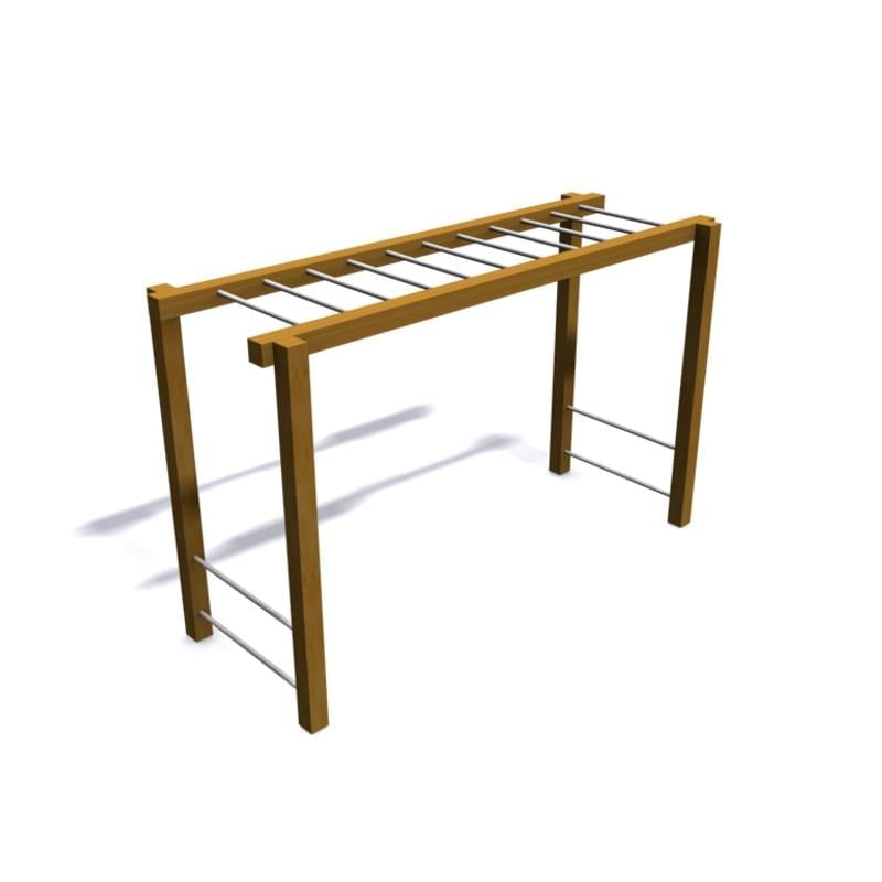 Horizontal Ladder FW01 – Outdoor Wooden Fitness Equipment