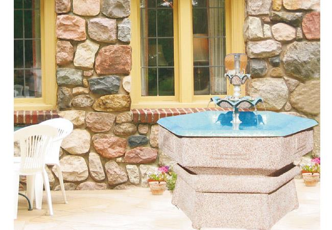 Decorative Garden Pool 100 cm – Fiberglass Model with Lighting