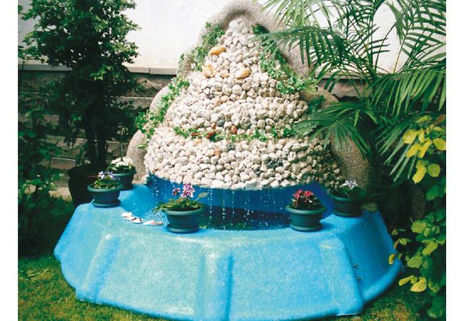 Waterfall Garden Fountain – Decorative Fiberglass Pond