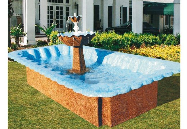 Portable Garden Pool 150x290 cm – Rectangular Fiberglass Model