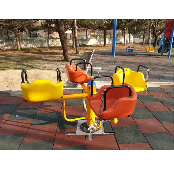   Four-Seater Spinner - Rotating Playground Equipment 