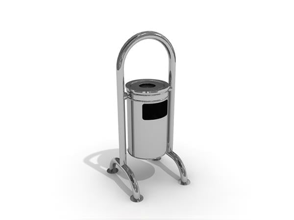 Stainless Steel Indoor Waste Bin 18L – Side Access with Ashtray