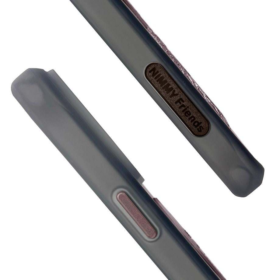 Nimmy iP15 Pro Max Pembe Phoenix Anka Kuşu Serisi Magsafe Nakış İşlemeli Detaylı 3D Telefon Kılıfı