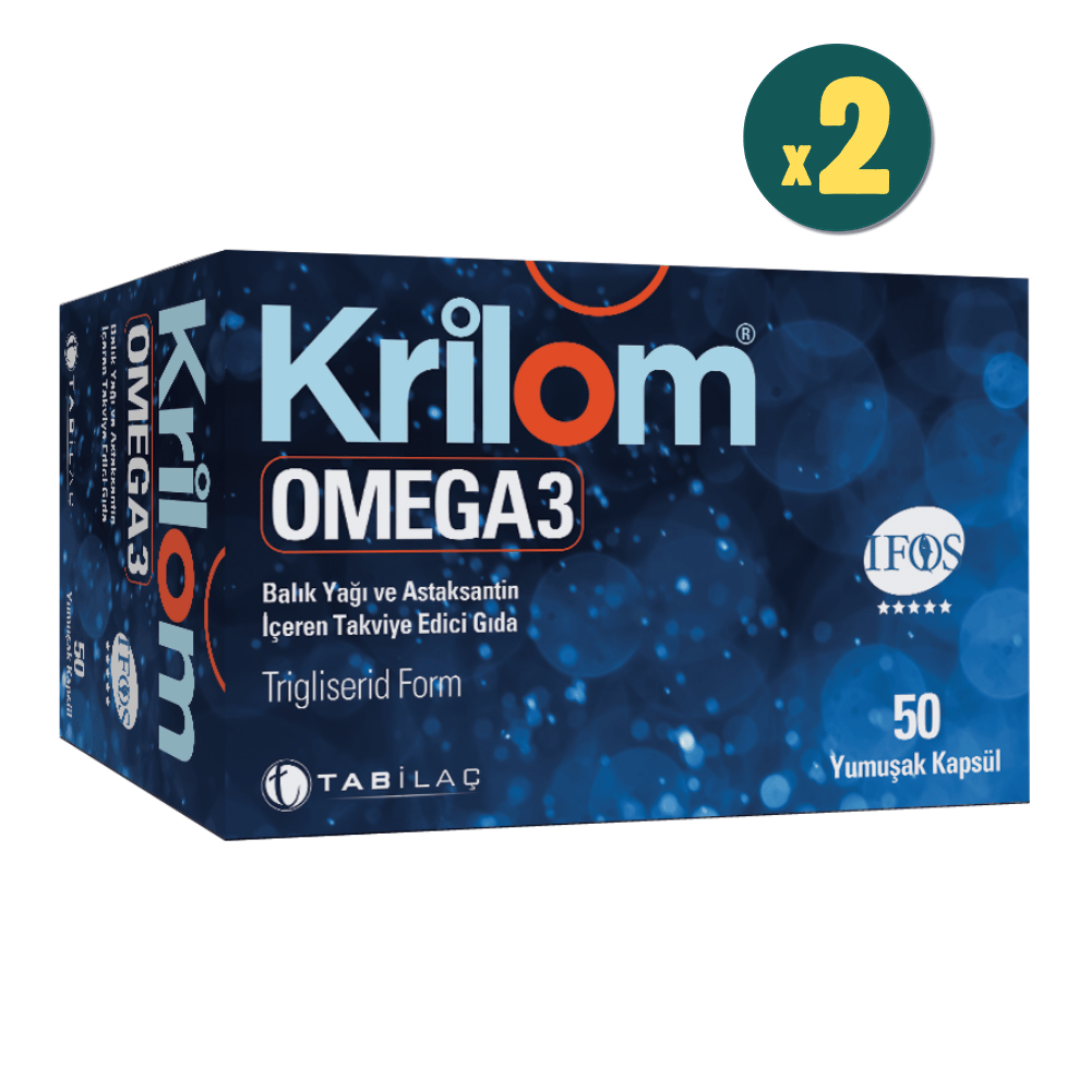 Krilom Omega-3 50 Yumuşak Kapsül 2 Adet Fiyatları - Modern Eczane