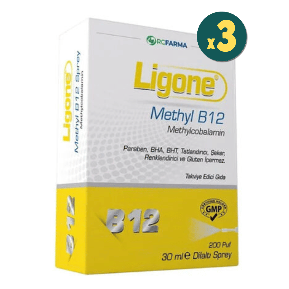 Ligone Methyl B12 Dilaltı Sprey 40 ml 3 Adet Fiyatları - Modern Eczane
