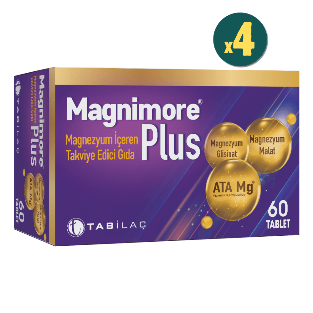 Magnimore Plus 60 Tablet 4 Adet Fiyatları - Modern Eczane