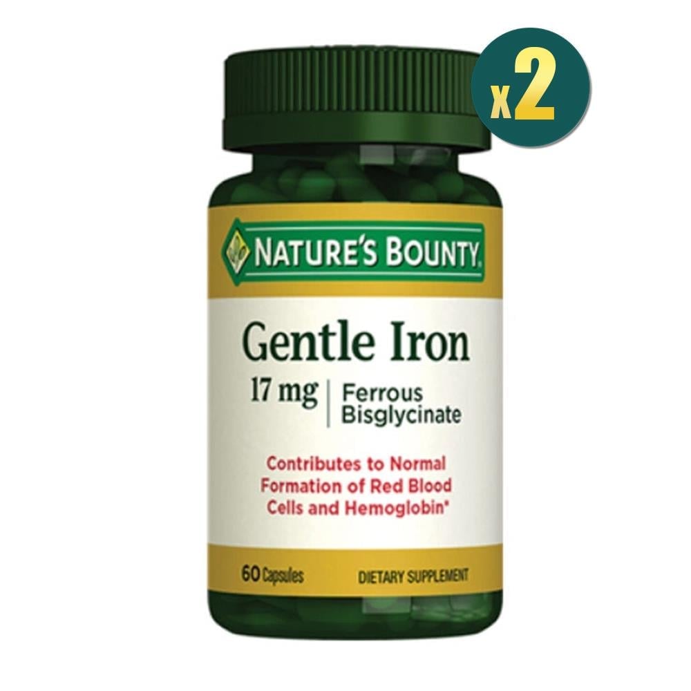 Nature's Bounty Gentle Iron 17 Mg 60 Kapsül 2 Adet Fiyatları - Modern Eczane