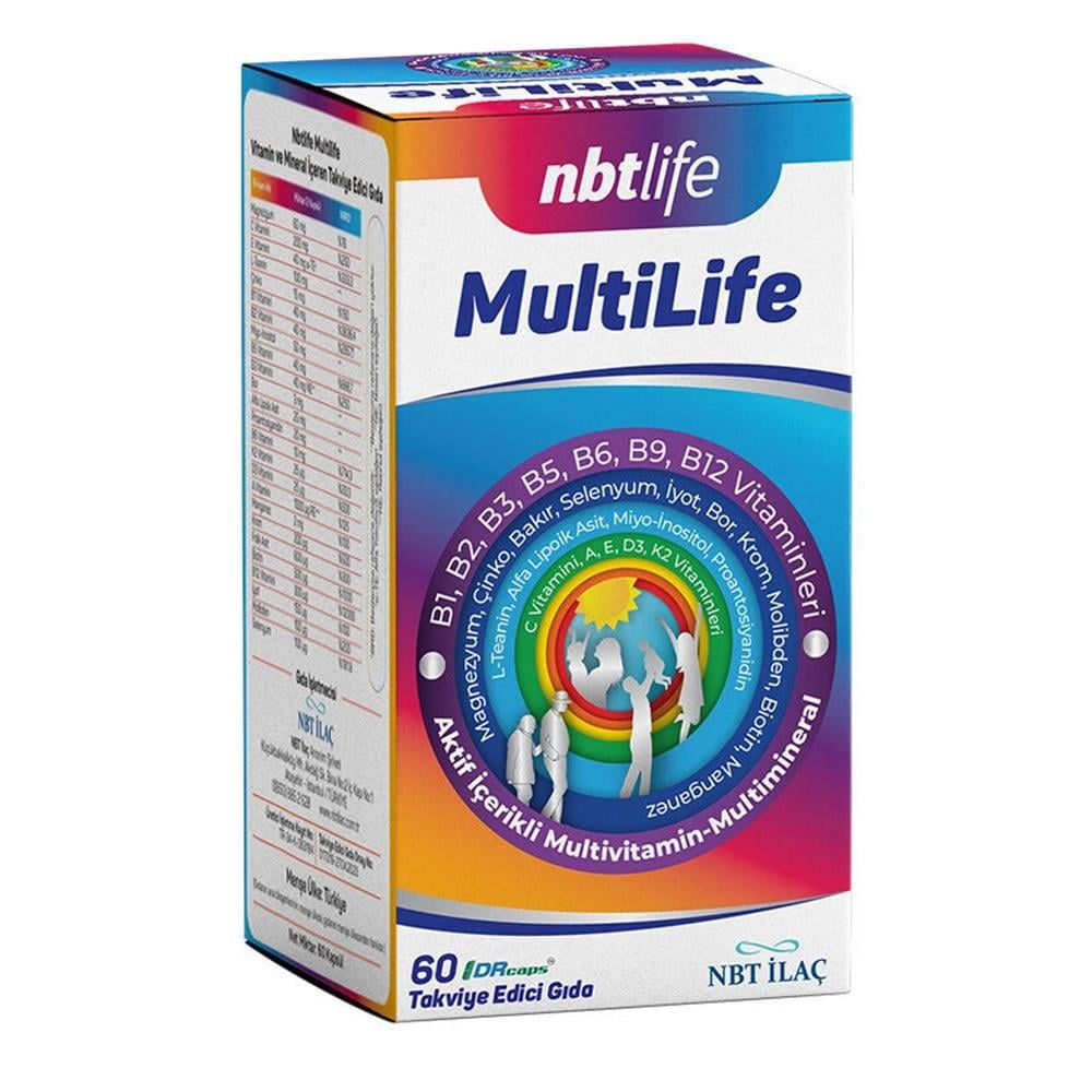 NBT Life Multilife 60 Kapsül Fiyatları - Modern Eczane